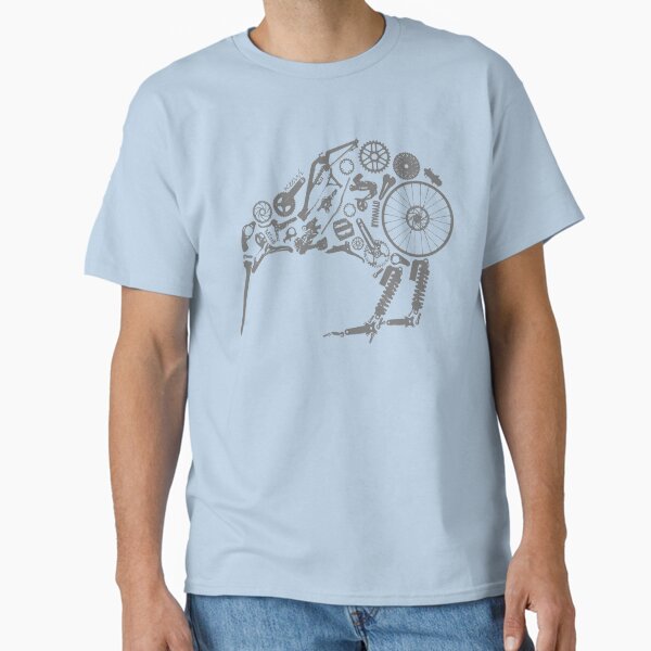 Item preview, Keewi - grey, mountain biking kiwi new zealand t-shirt designed and sold by MTeeB NZ.
