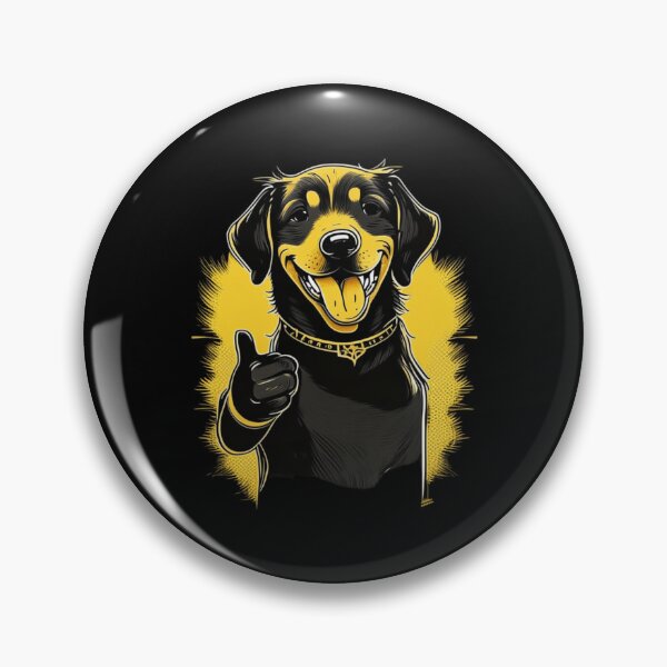 Item preview, Everything’s good Happy Black Dog designed and sold by BlueGoldArt.