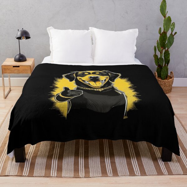Item preview, Everything’s good Happy Black Dog designed and sold by BlueGoldArt.