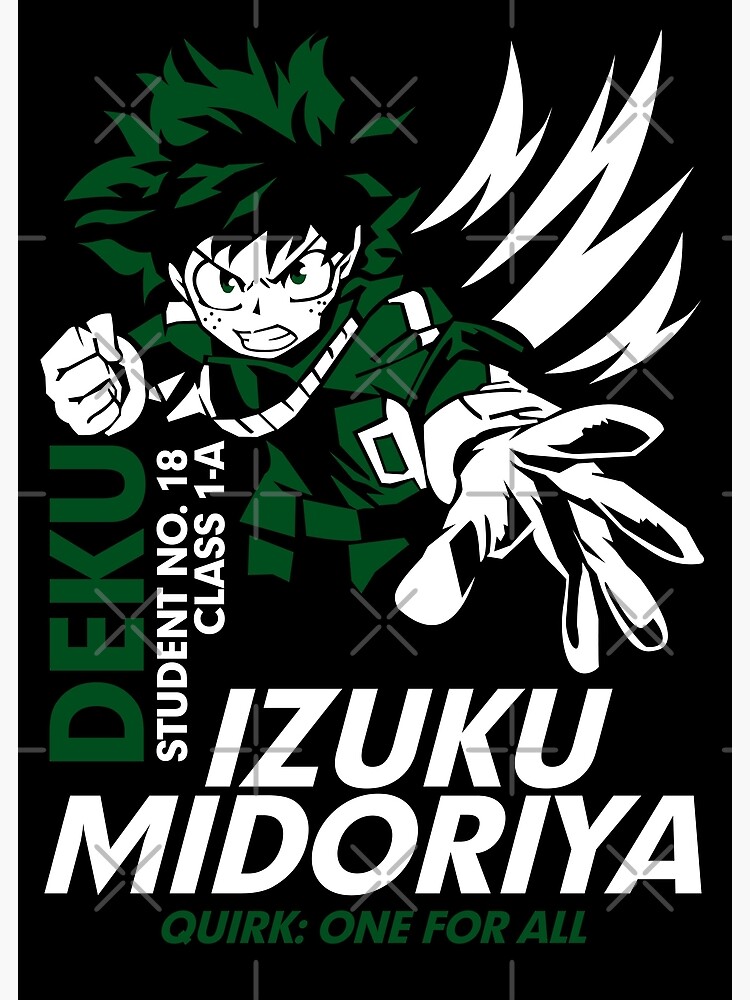 Boku No Hero Academia Izuku Midoriya Deku My Hero Academy Poster