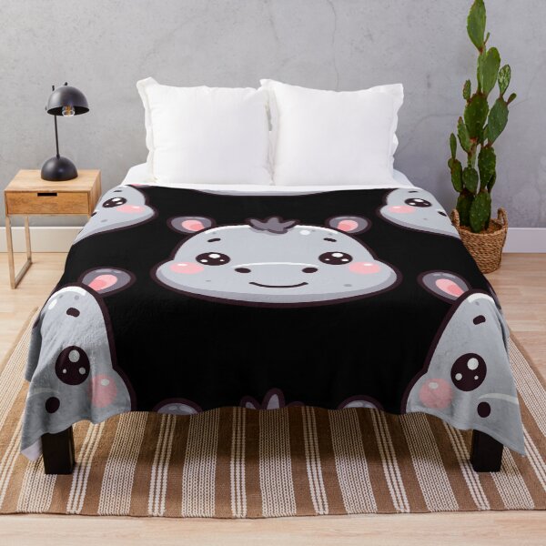 Item preview, Cute Vectoral Hippopotamus Face designed and sold by ArtfulWeave.
