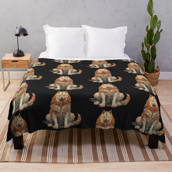 Item preview, Holy Mythical Dog - Chinese Japanese  Asian Oriental Shishi designed and sold by ArtstyleAlchemy.
