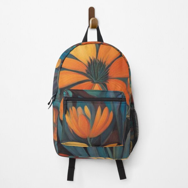 Item preview, Bright Orange Flowers Bloom designed and sold by Owl-o-the-wisp.