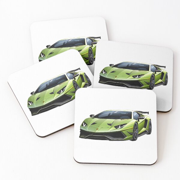 Item preview, Green elegance: Experience the fascination of the Lamborghini super sports car in emerald green designed and sold by Cr-AI-tive.