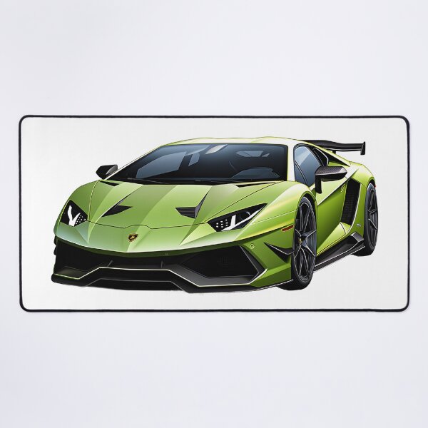 Item preview, Green elegance: Experience the fascination of the Lamborghini super sports car in emerald green designed and sold by Cr-AI-tive.