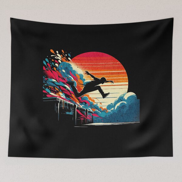 Item preview, Parcour Graffiti Retro Design designed and sold by RedDesignSyc.