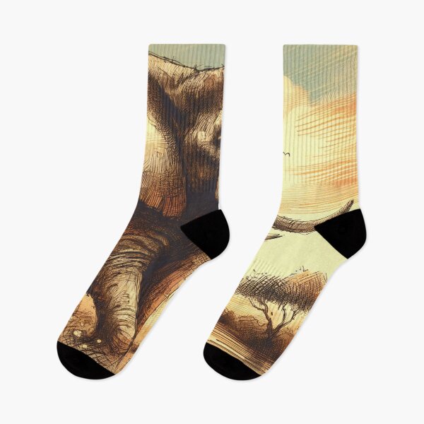 Item preview, Majestic Elephant's Sunset Journey designed and sold by PictorialWhimsy.