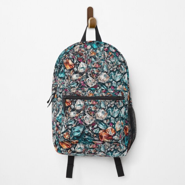 Item preview, Teal and Orange Crystal Seamless Pattern designed and sold by PaxtonProjects.