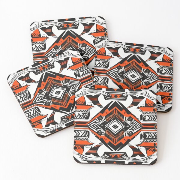 Item preview, Tribal pattern design black and orange designed and sold by operossa.