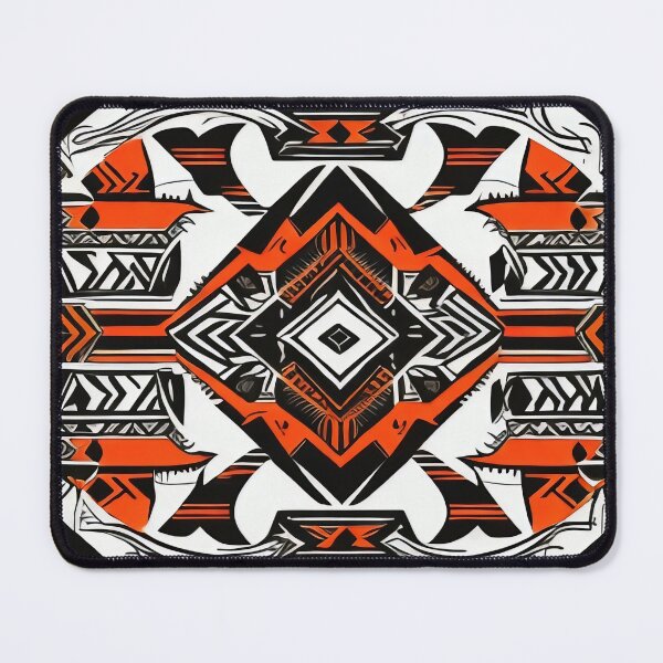 Item preview, Tribal pattern design black and orange designed and sold by operossa.