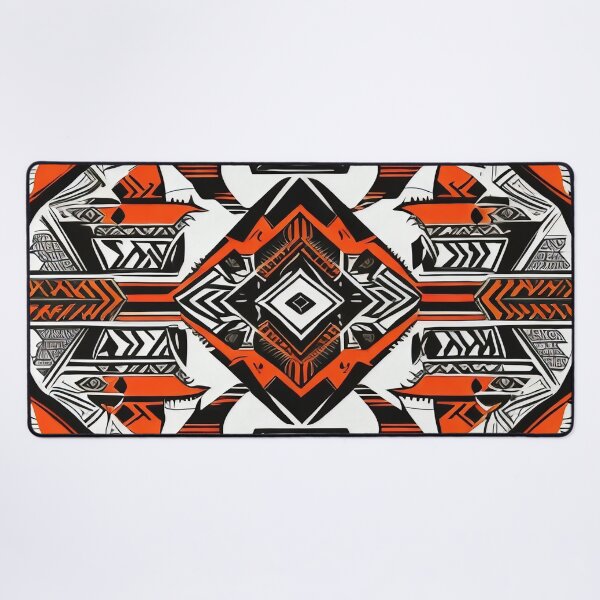 Item preview, Tribal pattern design black and orange designed and sold by operossa.