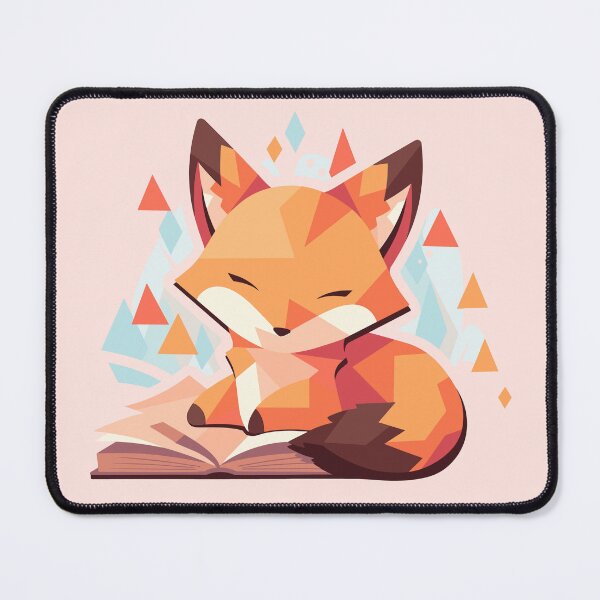 Item preview, Low Poly Fox Reading A Book designed and sold by SweetClicks123.