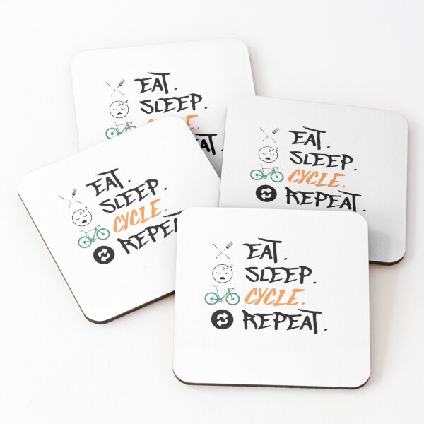 Item preview, Eat Sleep Cycle Repeat designed and sold by KoumlisArt.