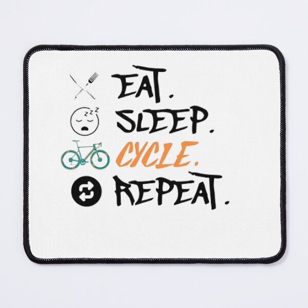 Item preview, Eat Sleep Cycle Repeat designed and sold by KoumlisArt.