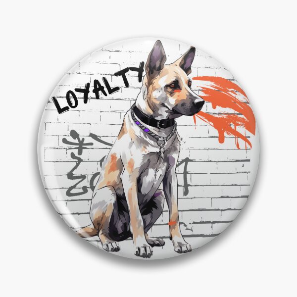 Item preview, Germen Shepherd Loyalty Street Art Style  designed and sold by StephanieLZ.