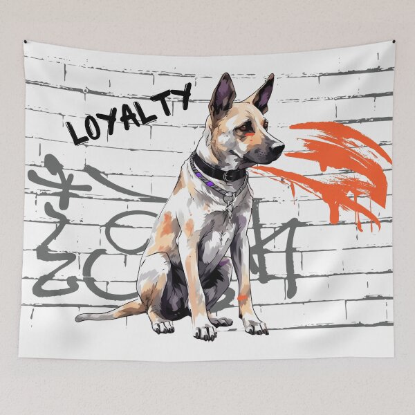 Item preview, Germen Shepherd Loyalty Street Art Style  designed and sold by StephanieLZ.
