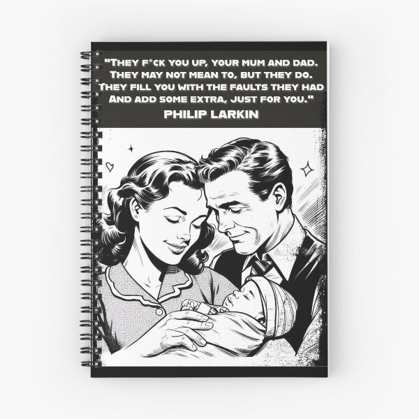 Item preview, Philip Larkin: "They F*ck you up" poem designed and sold by hip-indie-art.
