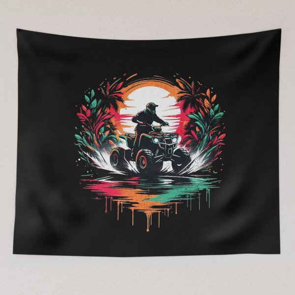 Item preview, Tropical Quad Driver Graffiti Design designed and sold by RedDesignSyc.