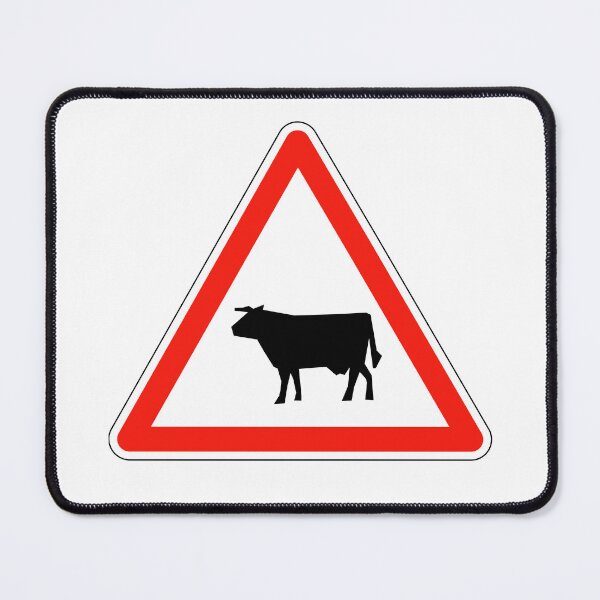 Item preview, France Cow Road Sign Cow Sign designed and sold by lavazboub.