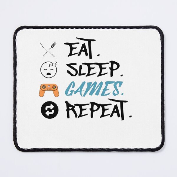 Item preview, Eat Sleep Games Repeat designed and sold by KoumlisArt.