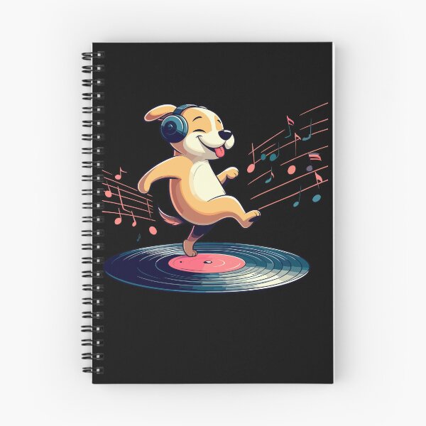 Item preview, Dog Playing with Vinyl : DJ Paw designed and sold by ArtfulNook.