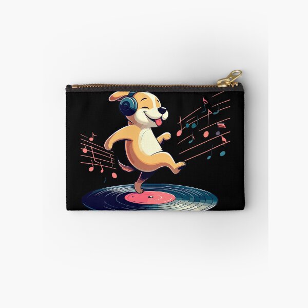 Item preview, Dog Playing with Vinyl : DJ Paw designed and sold by ArtfulNook.