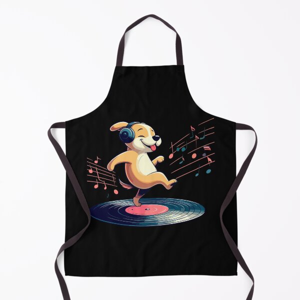 Item preview, Dog Playing with Vinyl : DJ Paw designed and sold by ArtfulNook.