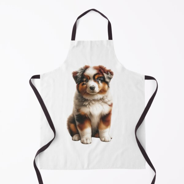 Item preview, Tri Color Red Australian Shepherd Dog Puppy Drawing designed and sold by CharmStudio.