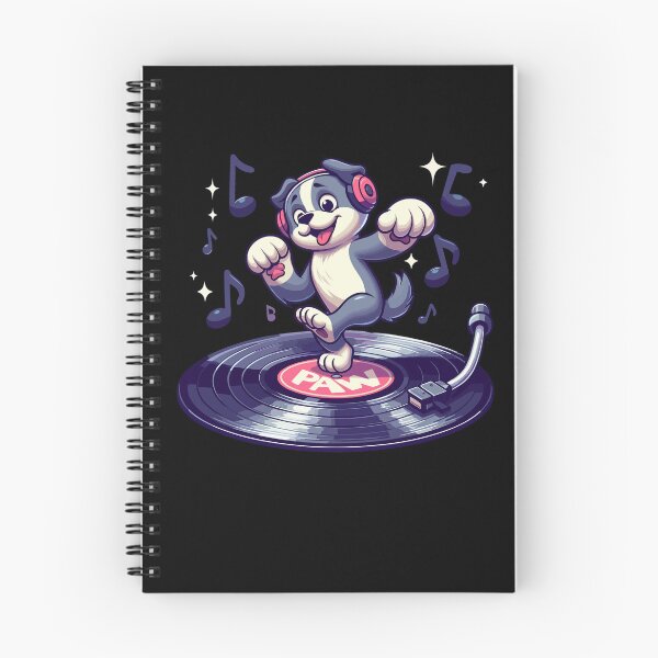 Item preview, Dog Playing with Vinyl : DJ Paw designed and sold by ArtfulNook.