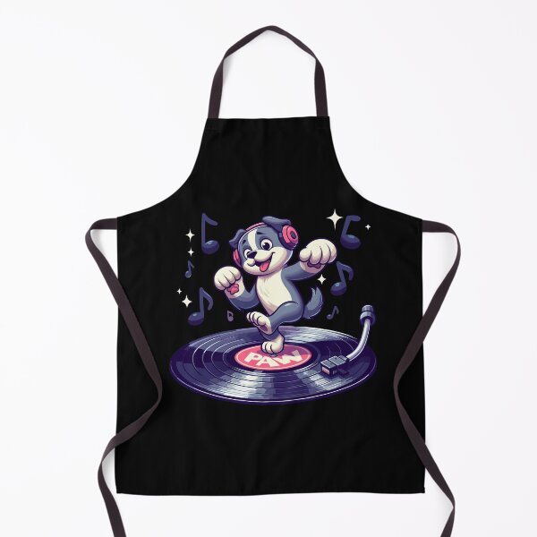 Item preview, Dog Playing with Vinyl : DJ Paw designed and sold by ArtfulNook.