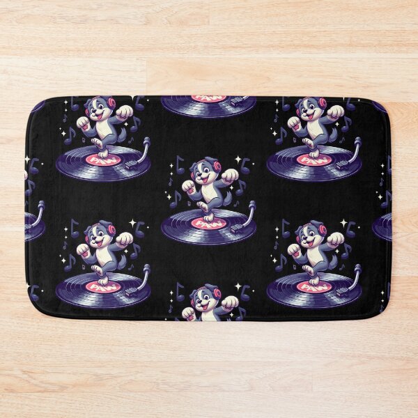 Item preview, Dog Playing with Vinyl : DJ Paw designed and sold by ArtfulNook.