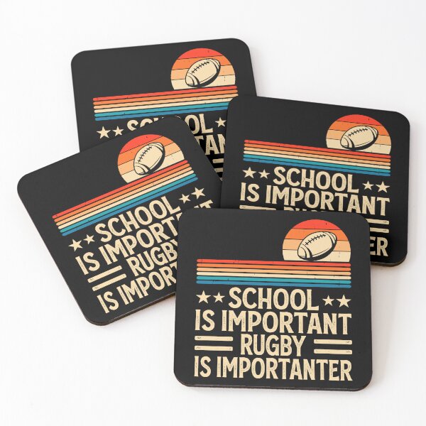 Item preview, School Is Important Rugby Is Importanter For Rugby Lover - Funny Rugby Player designed and sold by naworas.