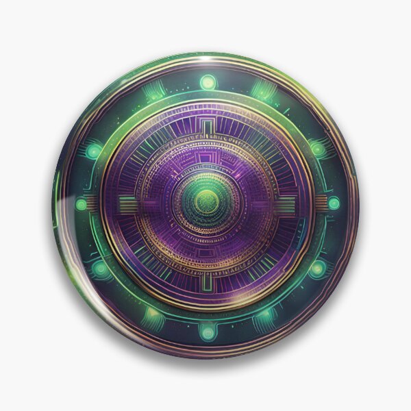 Item preview, Futuristic Tech Mandala Design designed and sold by SpiritualManda.