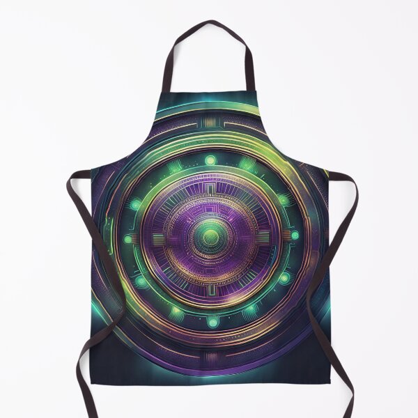 Item preview, Futuristic Tech Mandala Design designed and sold by SpiritualManda.