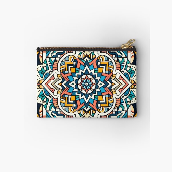 Item preview, Mandala Sacred Geometry star Dust To Sea Foam Colorful designed and sold by CoffeeIsATrip.