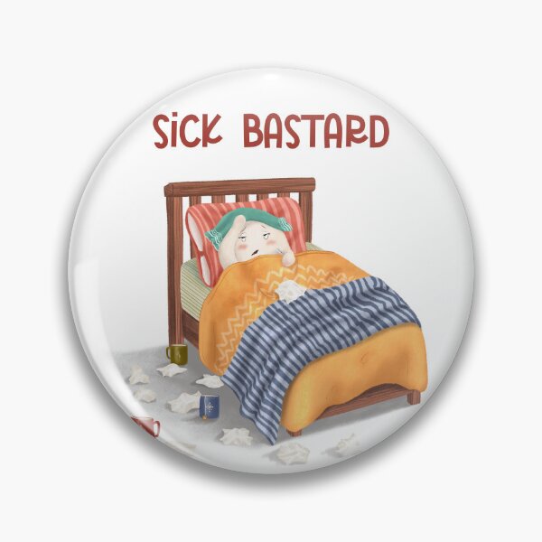 Item preview, Cute sick bastard ghost in bed designed and sold by ZeinalArt.