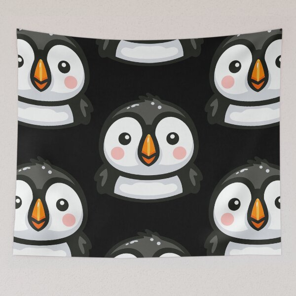 Item preview, Cute Vectoral Puffin Face designed and sold by ArtfulWeave.