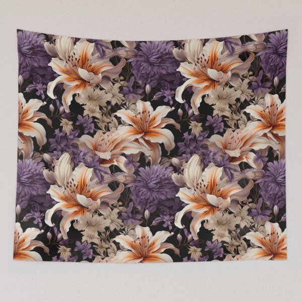 Item preview, HARMONY IN BLOOM: A SYMPHONY OF PINK AND PURPLE LILIES_2 designed and sold by BorczVisuals.