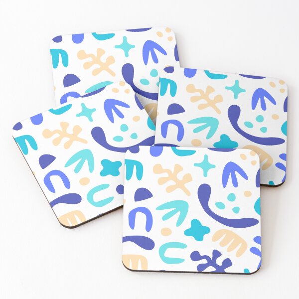 Item preview, PATTERN BLUE ABSTRACT DESIGNS designed and sold by infinitearte.