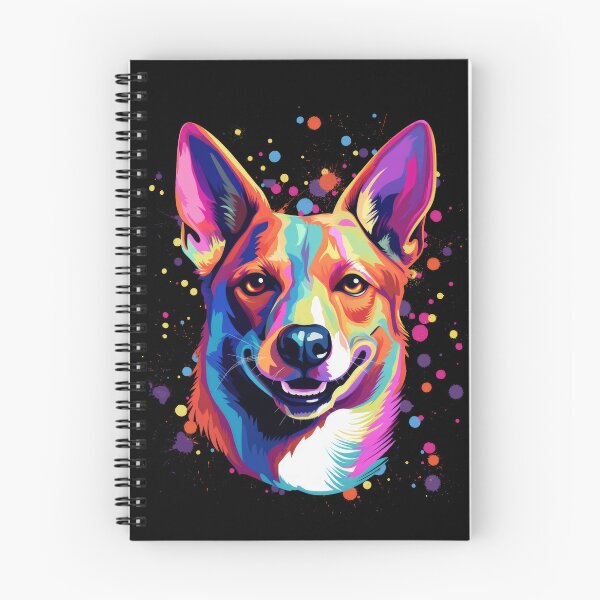 Item preview, colorful Basenji dog dog head designed and sold by WallyPink.