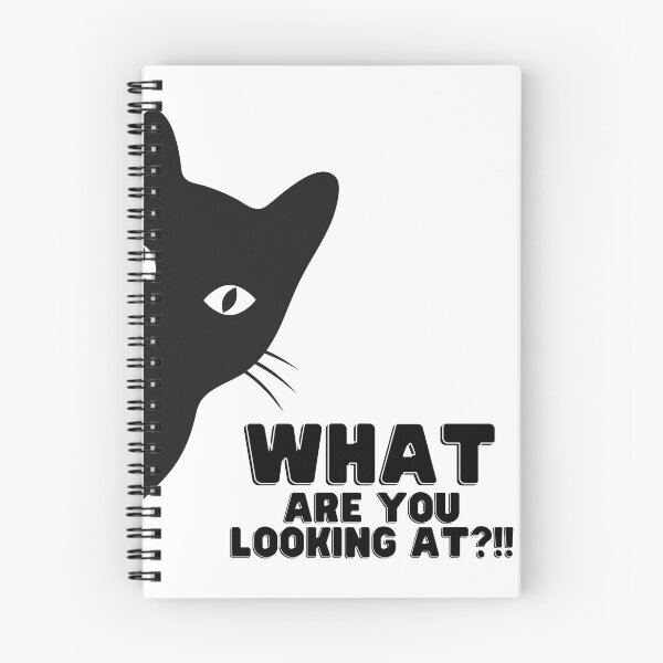 Item preview, What Are You Looking At? Cat Stare Typography T-Shirt designed and sold by Mahedi Hasan Fahim.