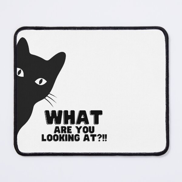 Item preview, What Are You Looking At? Cat Stare Typography T-Shirt designed and sold by Mahedi Hasan Fahim.
