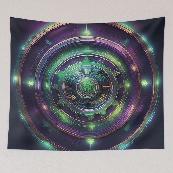 Item preview, Celtic Tech Fusion: Neon Circuits Dance designed and sold by SpiritualManda.