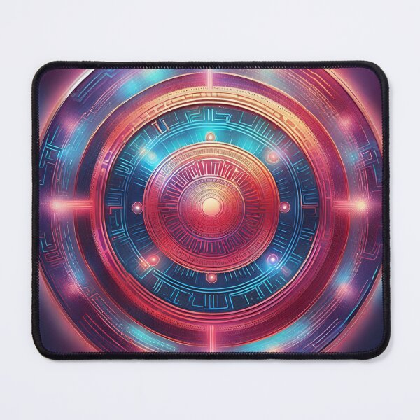 Item preview, Futuristic Cyberpunk Circuit Mandala designed and sold by SpiritualManda.