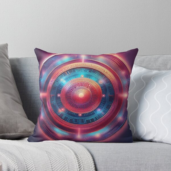 Item preview, Futuristic Cyberpunk Circuit Mandala designed and sold by SpiritualManda.