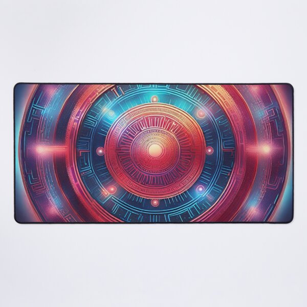 Item preview, Futuristic Cyberpunk Circuit Mandala designed and sold by SpiritualManda.