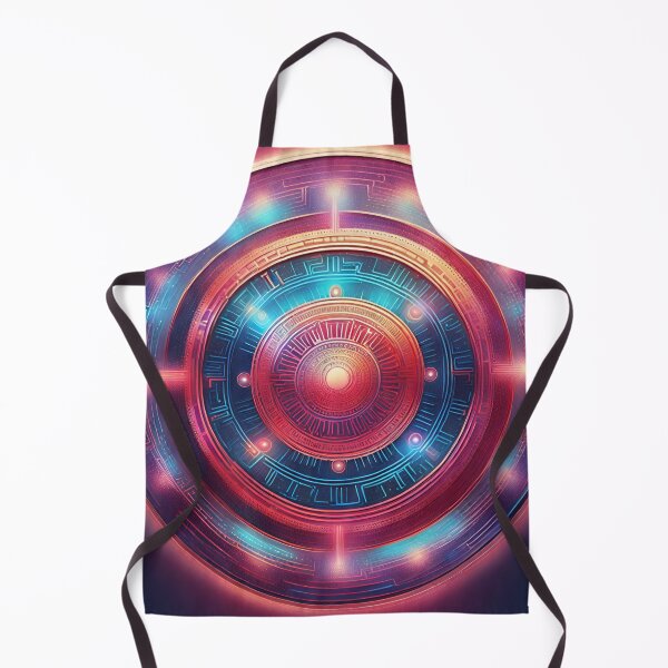 Item preview, Futuristic Cyberpunk Circuit Mandala designed and sold by SpiritualManda.
