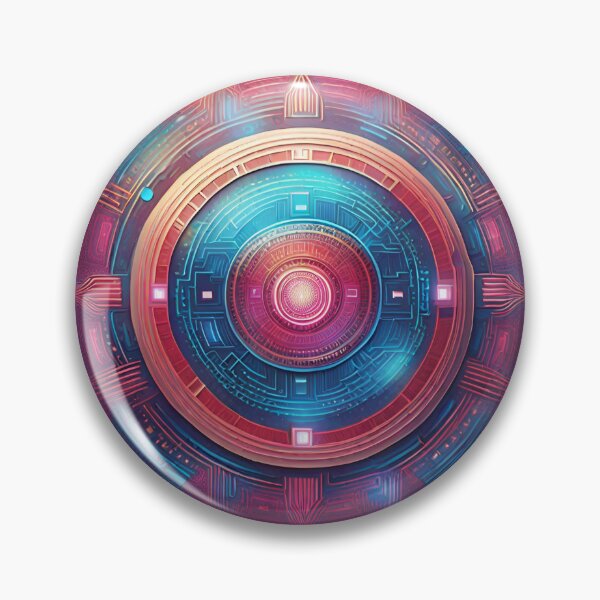 Artikelvorschau, Futuristisches Cyberpunk-Circuit-Mandala entworfen und verkauft von SpiritualManda.