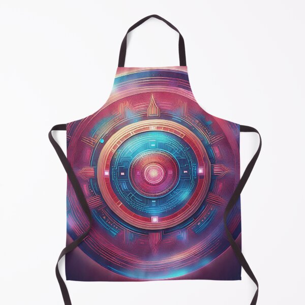 Item preview, Futuristic Cyberpunk Circuit Mandala designed and sold by SpiritualManda.
