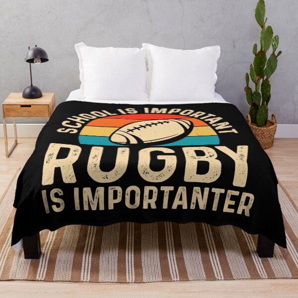 Item preview, School Is Important Rugby Is Importanter For Rugby Lover - Funny Rugby Player Team designed and sold by naworas.